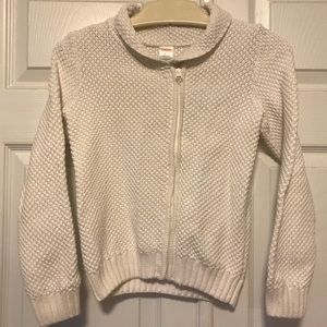 Girls Gymboree cream knitted sweater